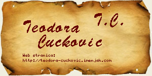 Teodora Čučković vizit kartica
